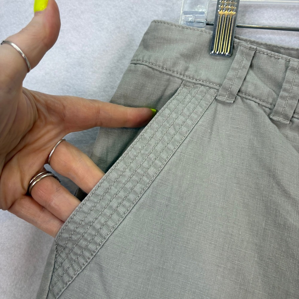 Y2K Rubbish Wide Leg Linen Blend Pants Khaki Juniors 11 Coastal Boho Natural - Picture 4 of 8